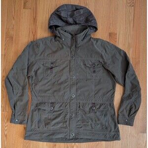 Kuhl Reckon Womens Jacket XL Olive Green Utility Outdoor Hiking Coat Chrore Barn